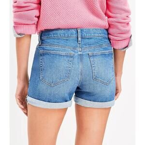 Loft The Roll Shorts Mid Rise curvy regular inseam Size 24